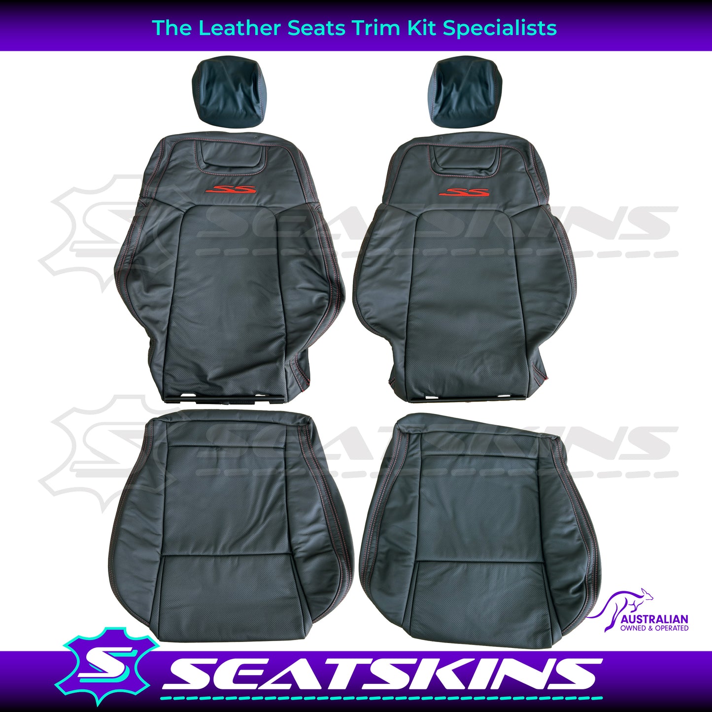 LEATHER SEATS TRIM KIT FOR VE SS UTE CHOOSE YOUR COLOUR