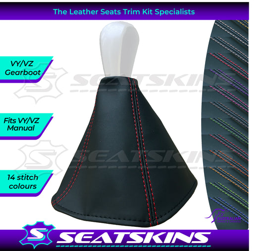 GEAR SHIFT BOOT COVER CUSTOM TO FIT HOLDEN VY/VZ MANUAL CHOOSE STITCHING COLOUR