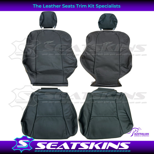 LEATHER SEATS TRIM KIT FOR HOLDEN VY SS SERIES 1 UTE WHITE STITCHING