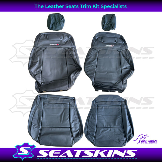 LEATHER SEATS TRIM KIT FOR HOLDEN VE SSV UTE SSV LOGO EMBROIDERED WITH RED V