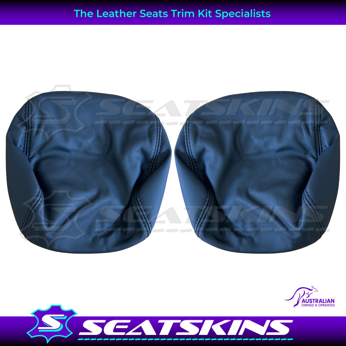 LEATHER SEATS TRIM KIT FOR VE SS 5 SEATS FRONT AND REAR SEATS ONYX & RED HOT INSERTS