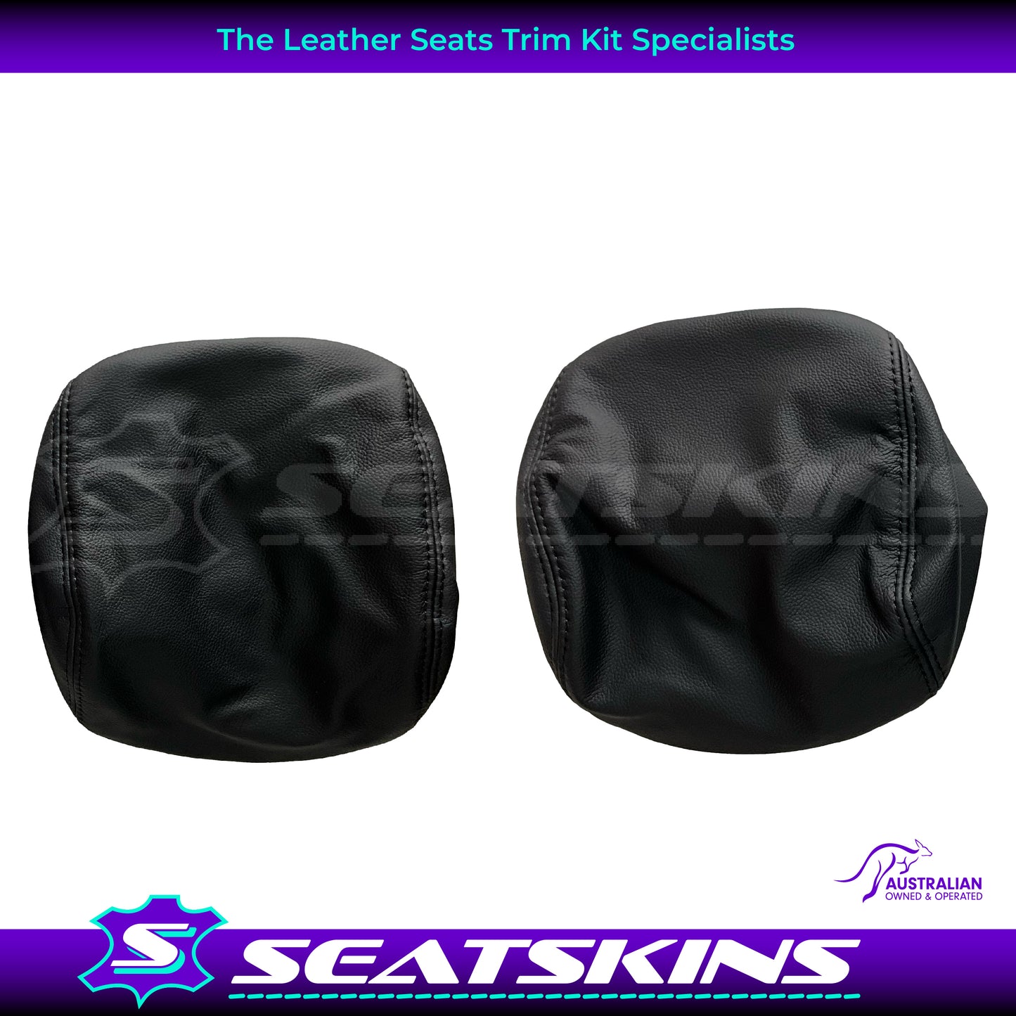 LEATHER SEATS TRIM KIT FOR VE SS SEDAN FRONT & REAR SEATS ONYX & GREY INSERTS