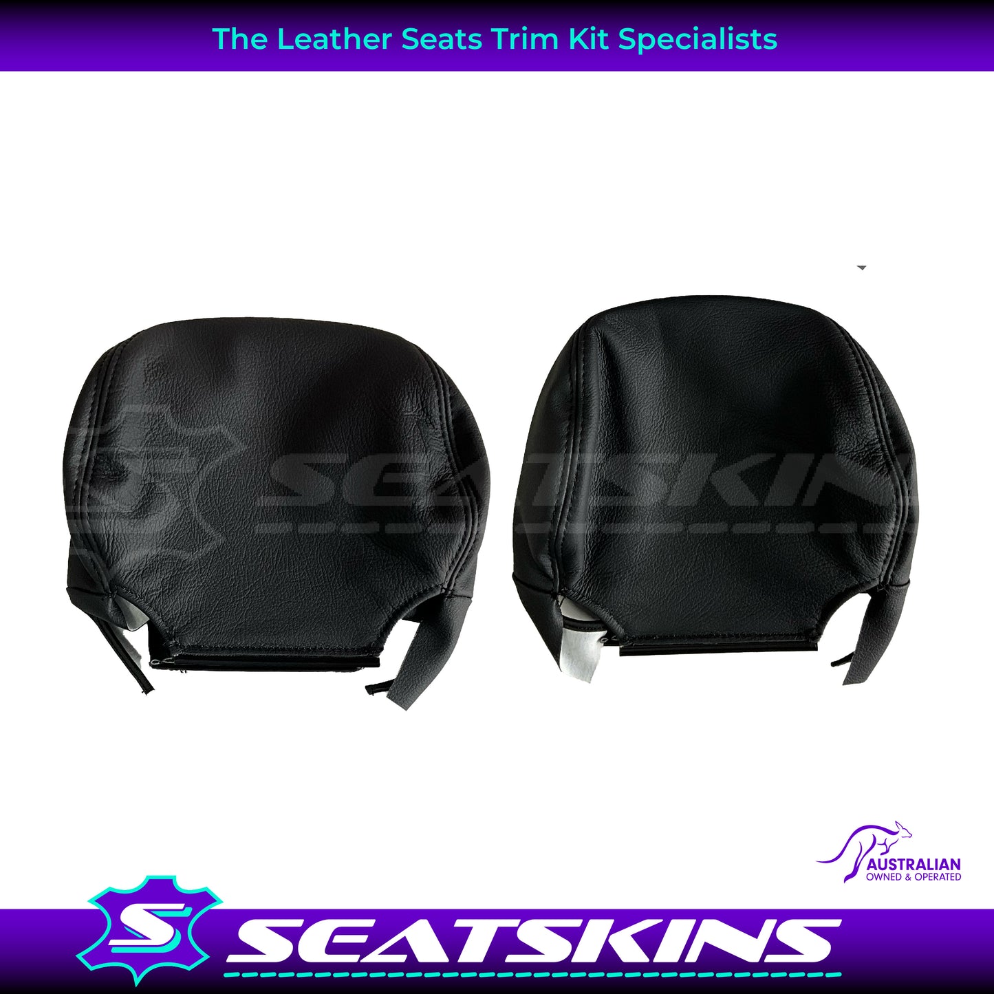 LEATHER SEATS TRIM KIT FOR HOLDEN VY S2 / VZ SS CREWMAN ANTHRACITE BLACK