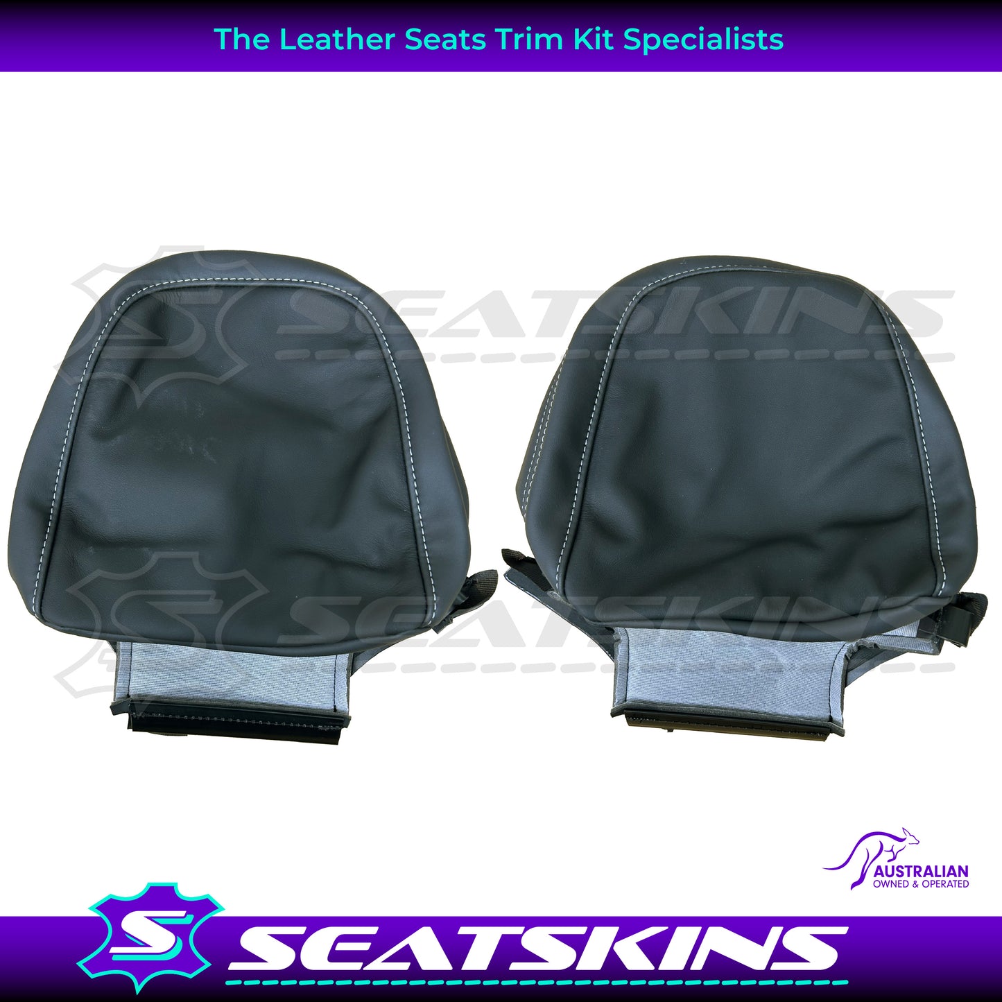 LEATHER SEATS TRIM KIT FOR VF SS/SSV/REDLINE UTE NAPPA LEATHER WITH SILVER STITCHING