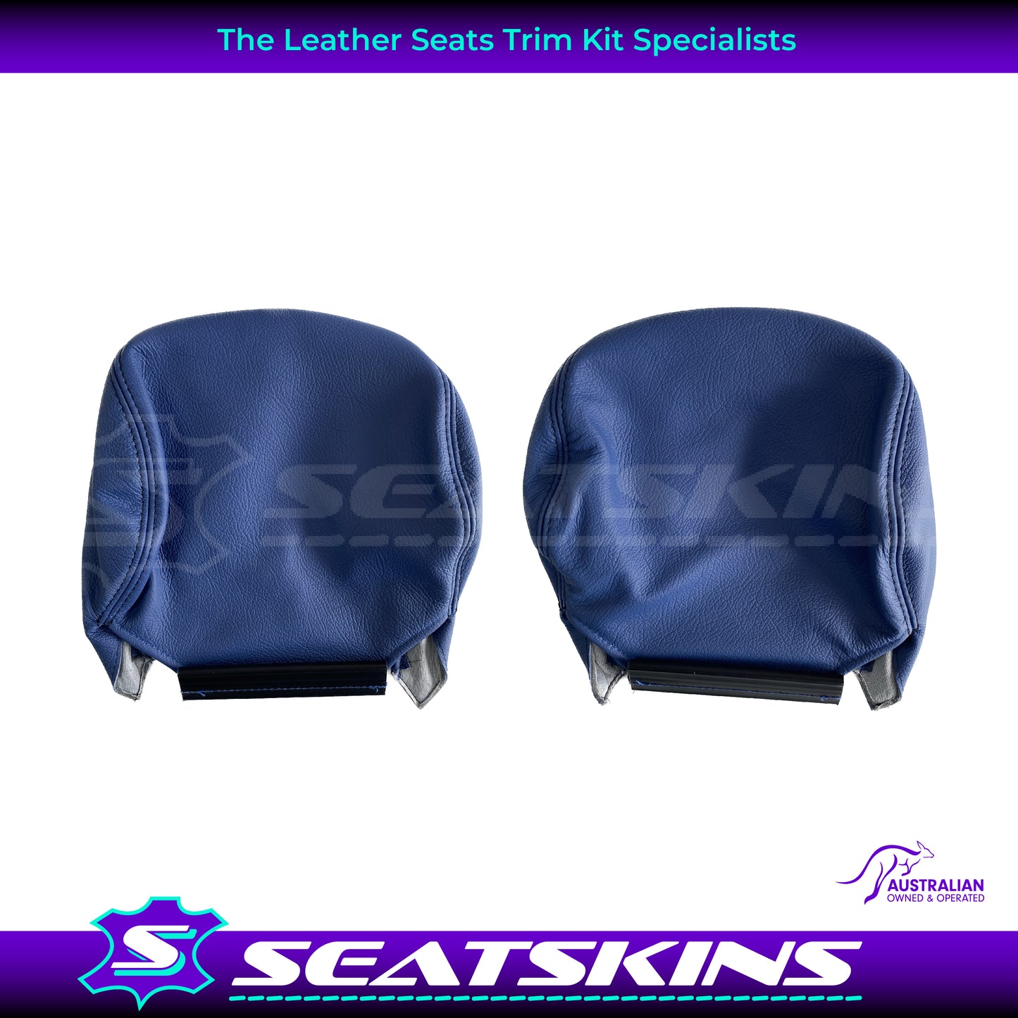 LEATHER SEATS TRIM KIT FOR HOLDEN VY SERIES 1 SS UTE BLUE FACTORY STYLE