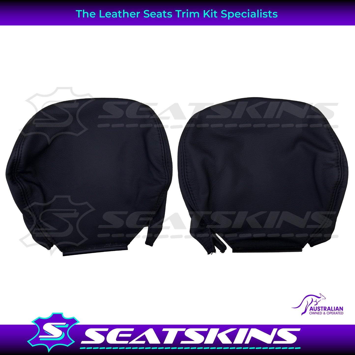LEATHER SEATS TRIM KIT FOR VX/VY MONARO 2 SEATS BLACK LEATHER