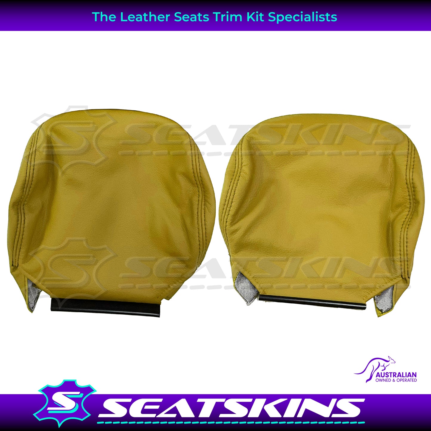 LEATHER SEATS TRIM KIT FOR HYPER YELLOW VX VU SS SEDAN OR UTE REPRO PRE-ORDER