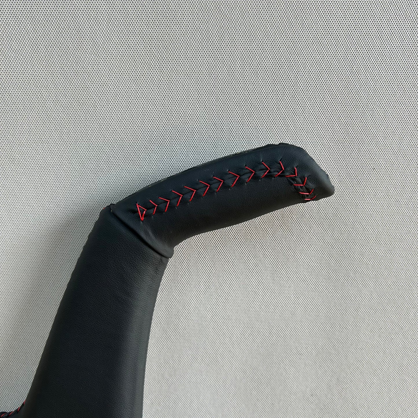 HANDBRAKE TO FIT VY/VZ TRIMMED IN BLACK NAPPA AND RED HAND-STITCHING
