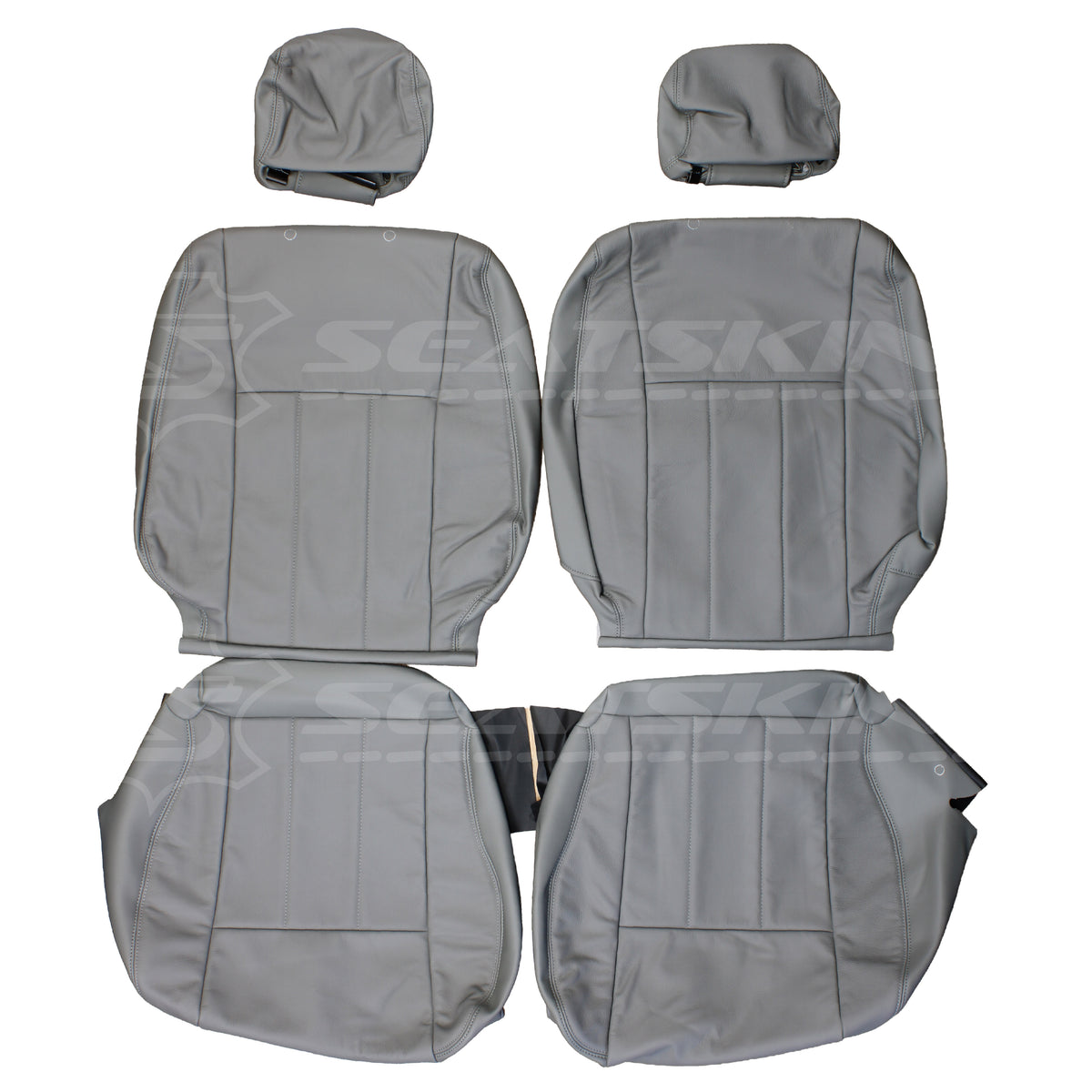 LEATHER SEATS TRIM KIT FOR TOYOTA LANDCRUISER 100 SERIES GXL GREY 5 SEATS