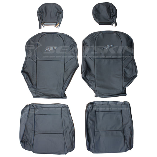 LEATHER SEATS TRIM KIT FOR HOLDEN VY SERIES 1 WAGON SS ANTHRACITE FACTORY STYLE 5 SEATS