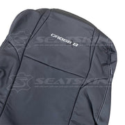 LEATHER SEATS TRIM KIT FOR HOLDEN VY S2/VZ SS CROSS 8 CREWMAN ANTHRACITE SILVER