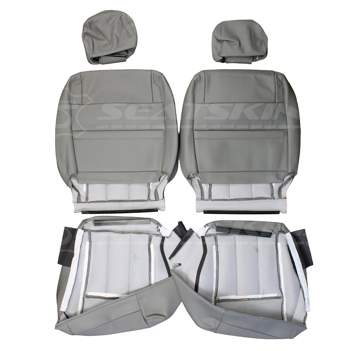 LEATHER SEATS TRIM KIT FOR TOYOTA LANDCRUISER 100 SERIES GXL GREY 5 SEATS