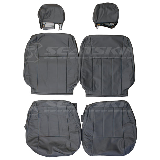 LEATHER SEATS TRIM KIT FOR TOYOTA LANDCRUISER 100 SERIES GXL DARK GREY 5 SEATS