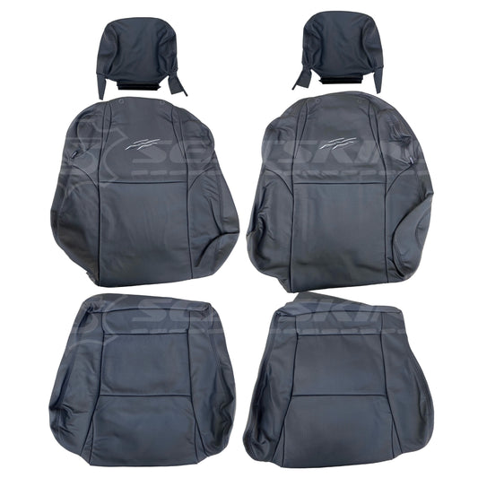 LEATHER SEATS TRIM KIT FOR HOLDEN VY S2 / VZ SS CREWMAN ANTHRACITE BLACK