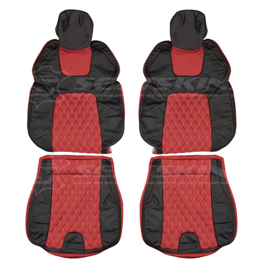 Replacement leather seat trim kit for HOLDEN/HSV VE gts red/black 2 seater bespoke