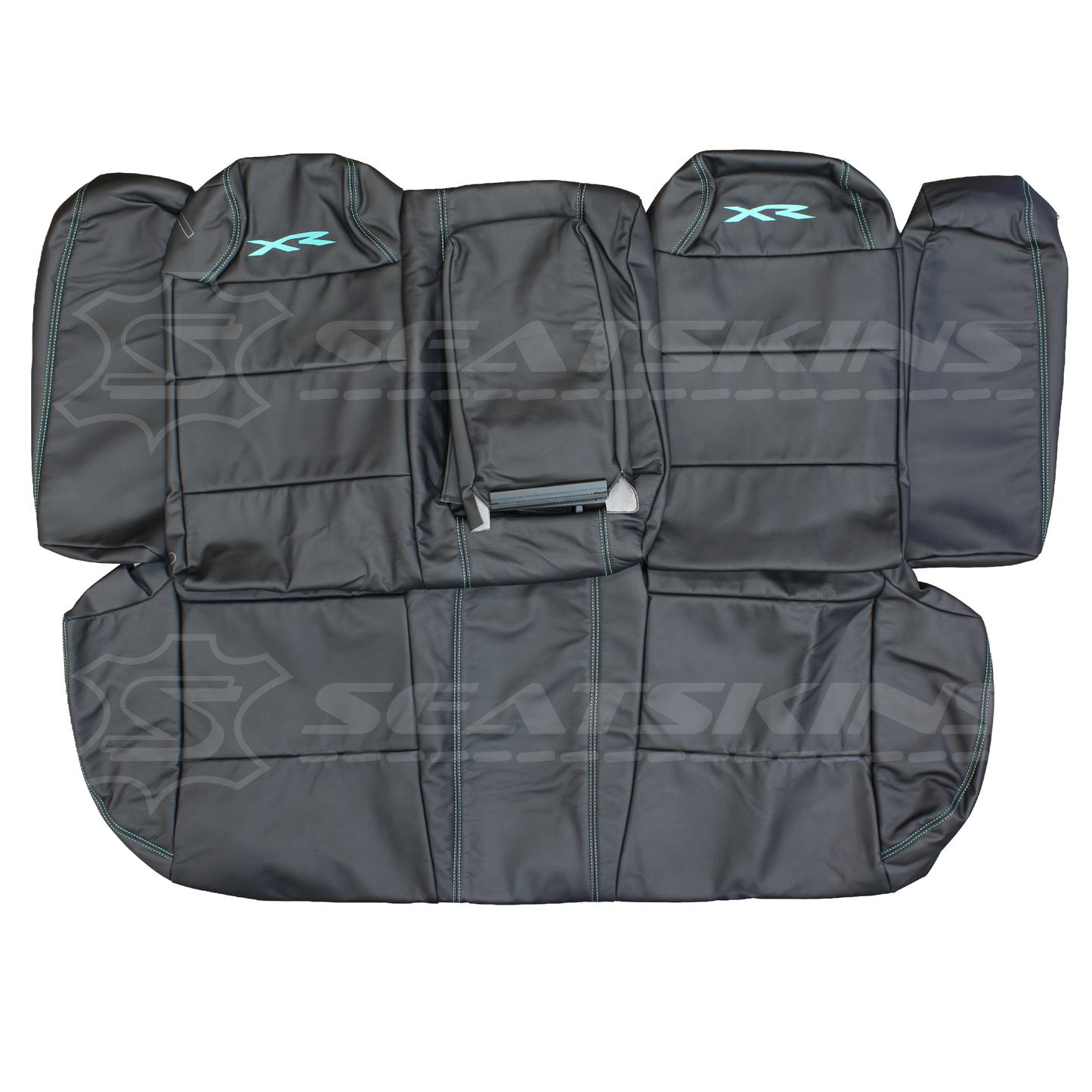 LEATHER SEATS TRIM KIT SKINS FOR FORD BA/BF XR FALCON TEAL XR LOGOS 5 SEATS