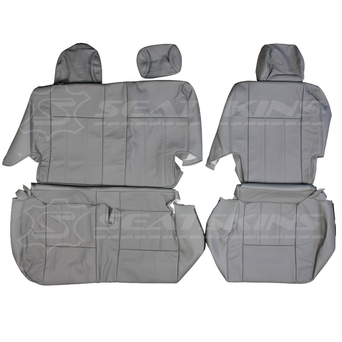 LEATHER SEATS TRIM KIT FOR TOYOTA LANDCRUISER 100 SERIES GXL GREY 5 SEATS