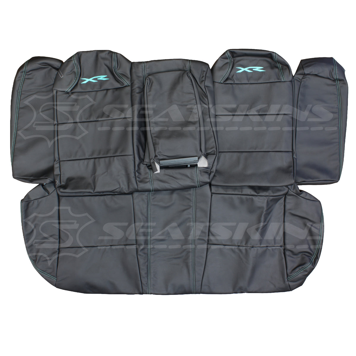 LEATHER SEATS TRIM KIT SKINS FOR FORD BA/BF XR FALCON TEAL XR LOGOS 5 SEATS