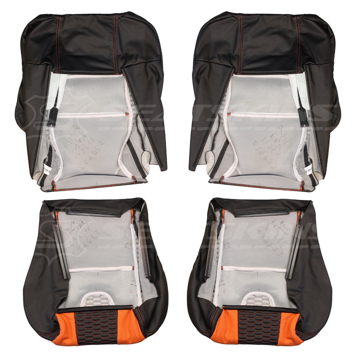 LEATHER SEATS TRIM KIT SKINS FOR FORD/FPV BA/BF GTP 2 SEATER BESPOKE