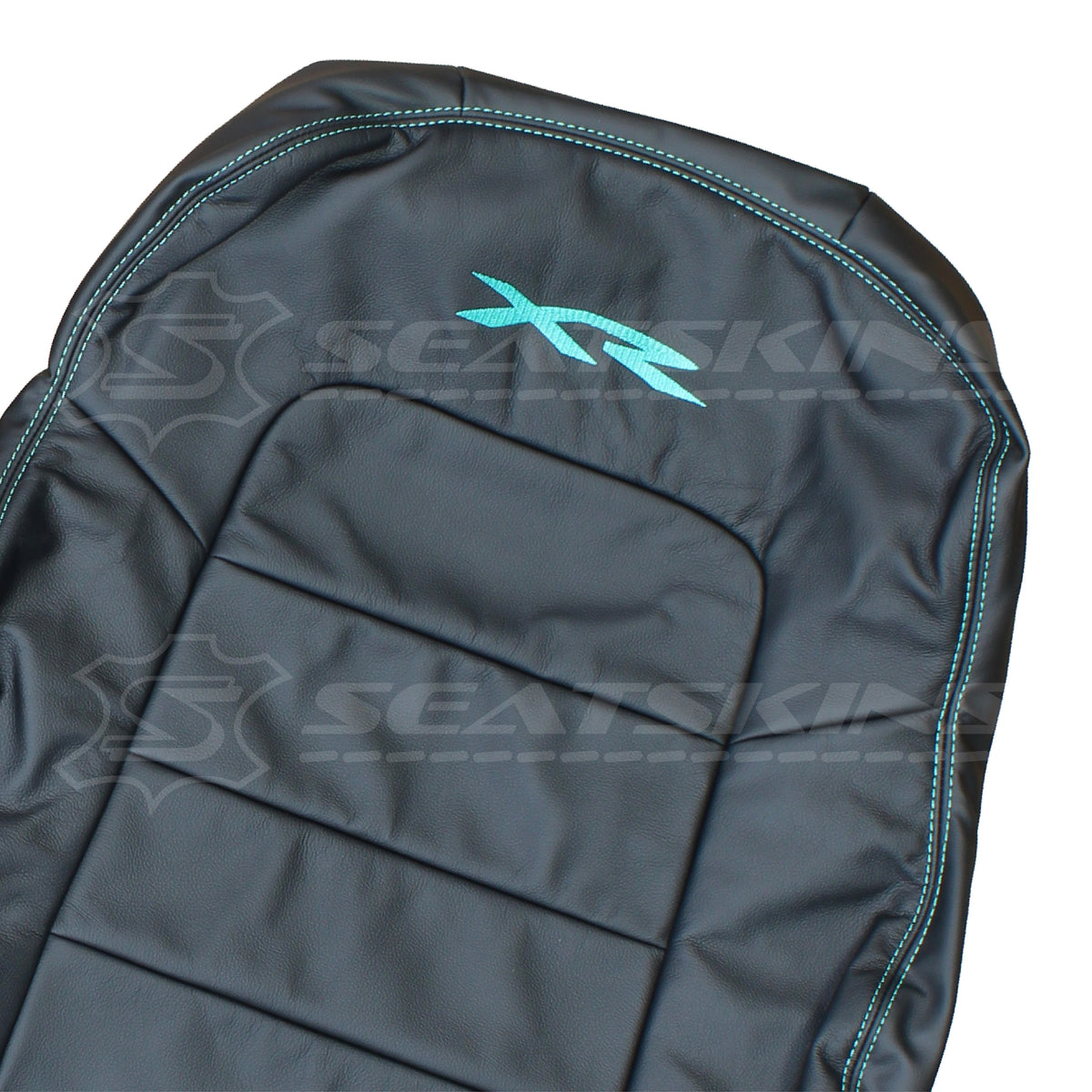 LEATHER SEATS TRIM KIT SKINS FOR FORD BA/BF XR FALCON TEAL XR LOGOS 5 SEATS