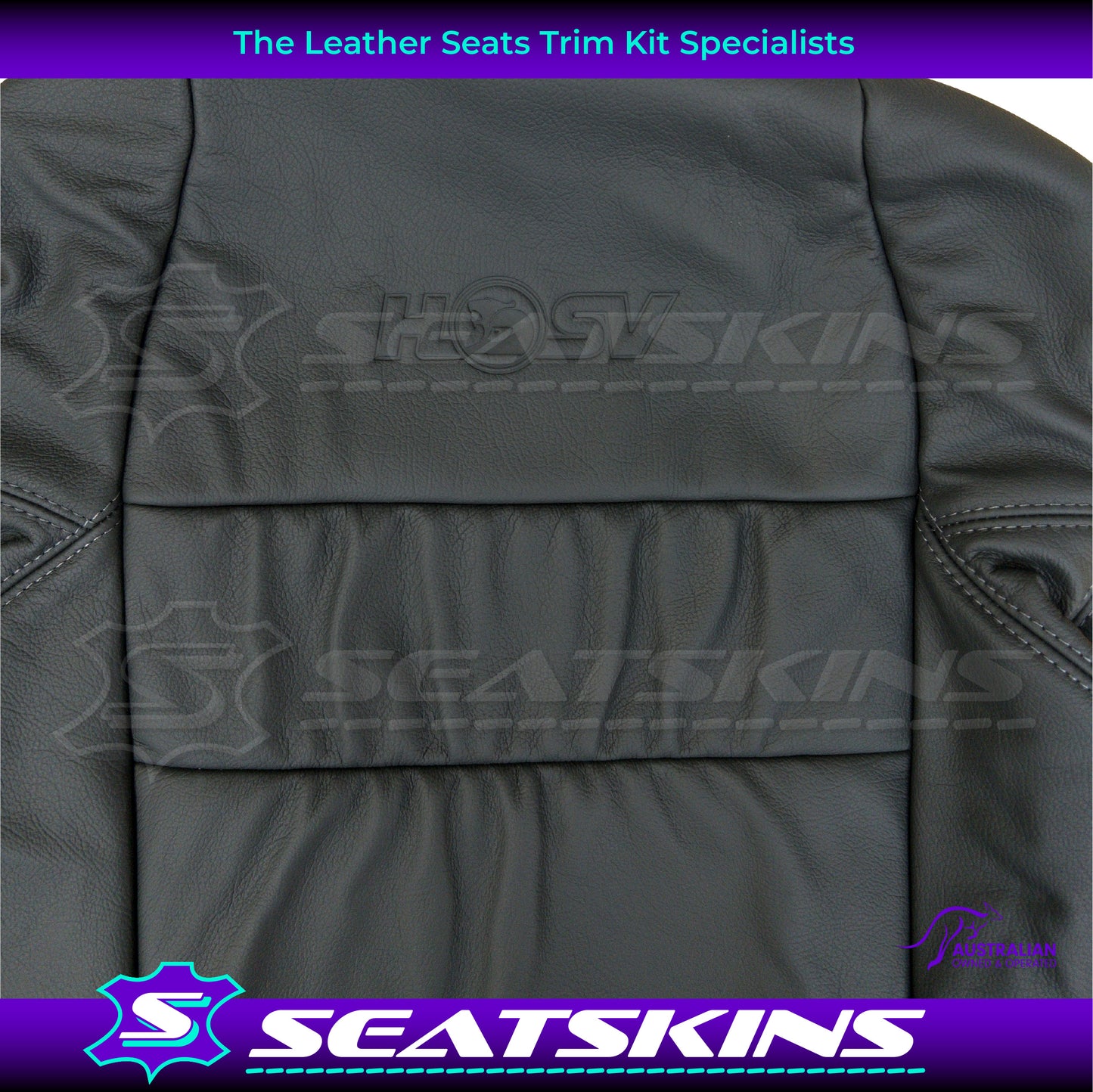LEATHER SEATS TRIM KIT FOR HSV VT/VX COULSON SEDAN PEWTER GREY LEATHER