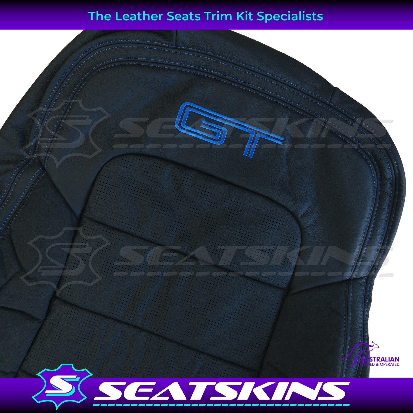 LEATHER SEATS TRIM KIT SKINS FOR FORD/FPV BA/BF GT 2 SEATER