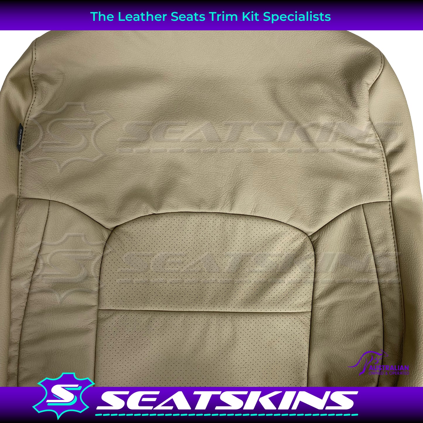LEATHER SEATS TRIM KIT FOR TOYOTA LANDCRUISER 200 SERIES BEIGE 2 SEATS