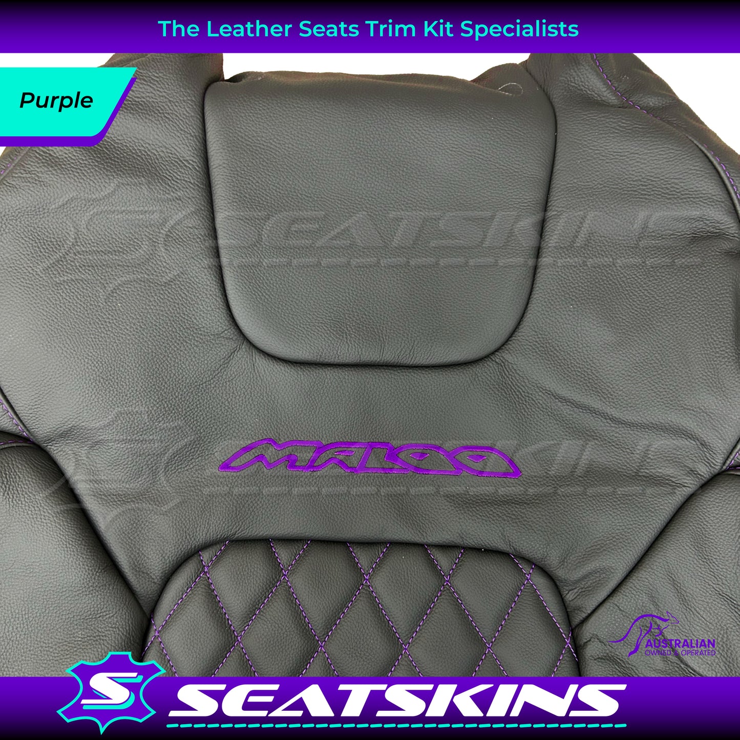 LEATHER SEATS TRIM KIT FOR VE GTS UTE MALOO DIAMOND STITCHING CHOOSE YOUR COLOUR