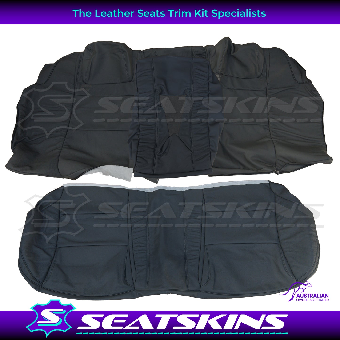 LEATHER SEATS TRIM KIT FOR HSV VN SV89/SV500 GREY 5 SEATER