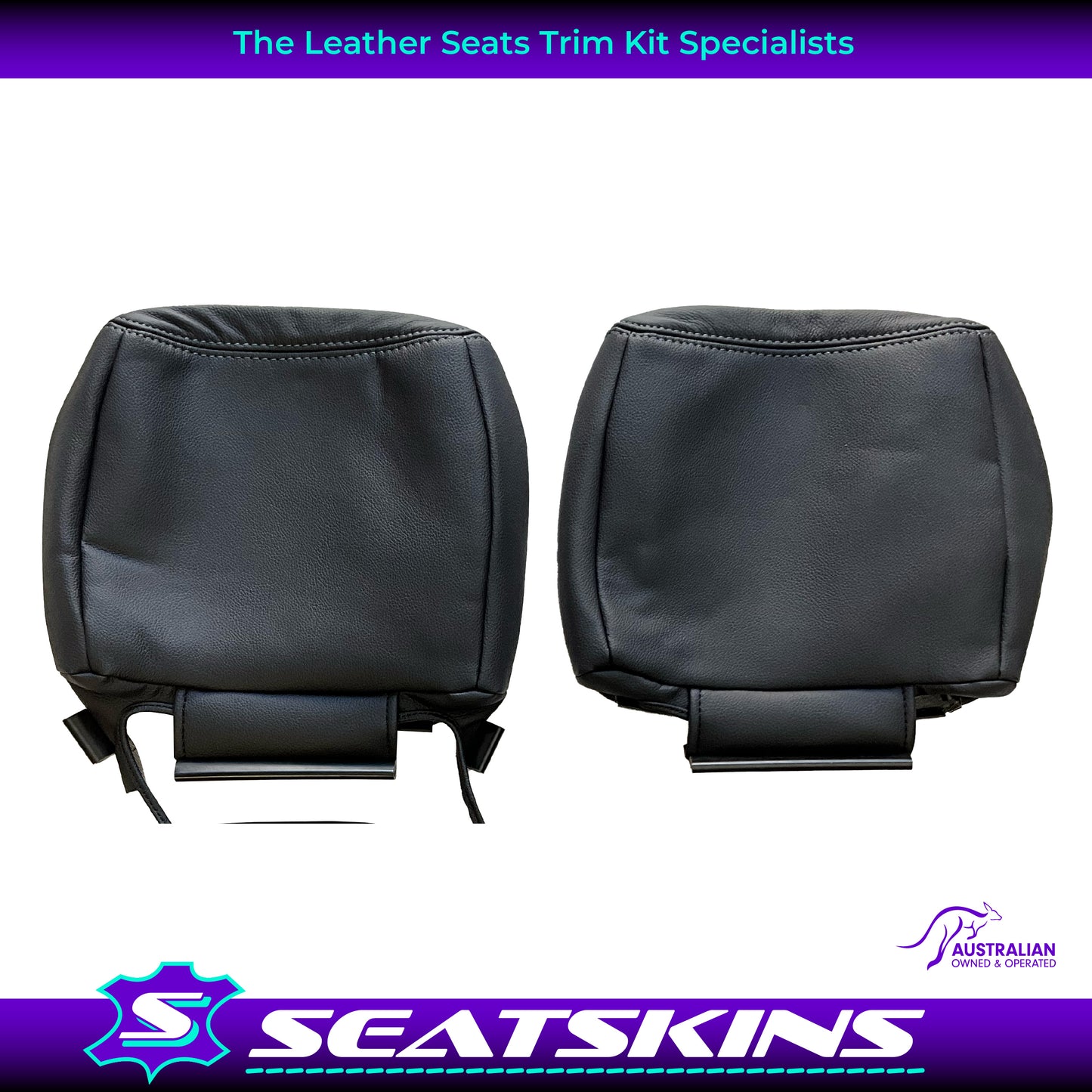 LEATHER SEATS TRIM KIT FOR TOYOTA LANDCRUISER 79 SERIES BLACK CUSTOM STITCH