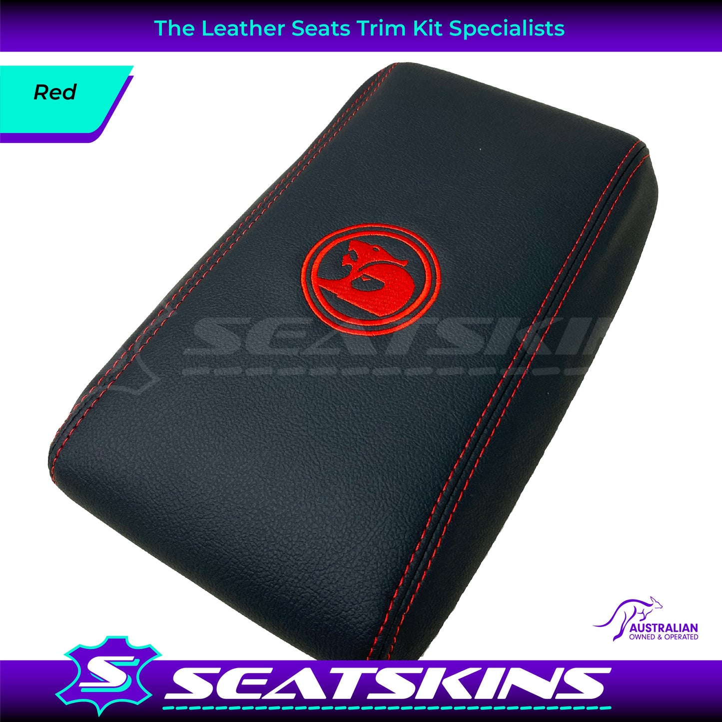 CUSTOM CONSOLE COVER TO FIT HOLDEN VY VZ HSV LOGO CHOOSE COLOUR