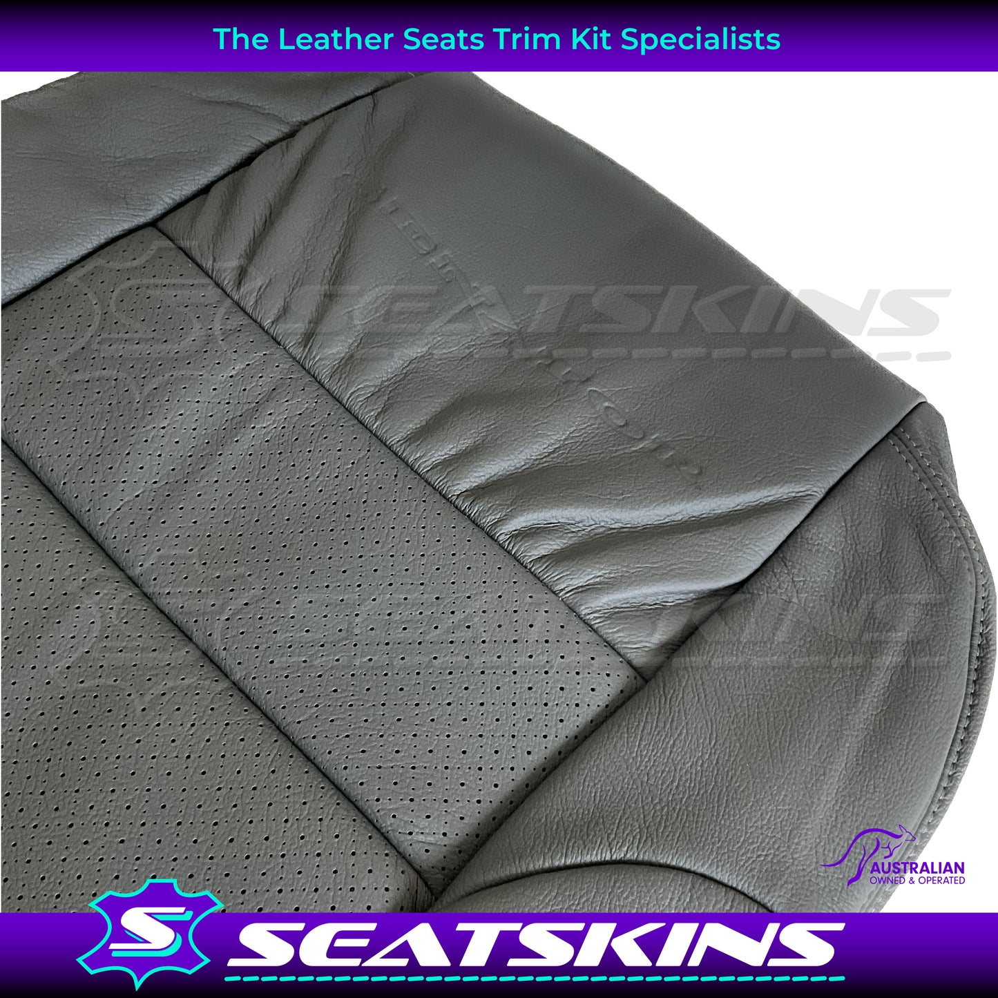 LEATHER SEATS TRIM KIT FOR HSV VT SENATOR PEWTER GREY 2 SEATER