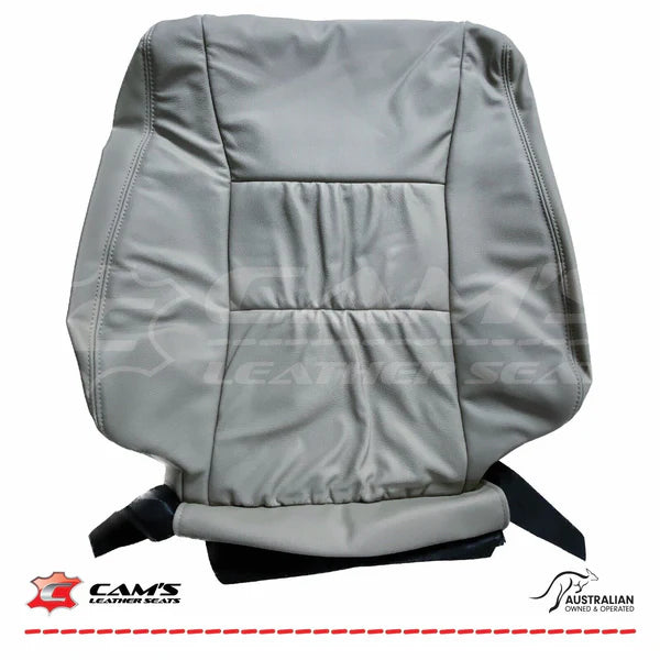 LEATHER TRIM FOR TOYOTA LANDCRUISER 100 SERIES SAHARA GREY DRIVERS SEAT BACKREST