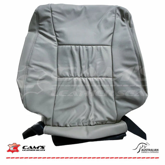 LEATHER TRIM FOR TOYOTA LANDCRUISER 100 SERIES SAHARA GREY DRIVERS SEAT BACKREST