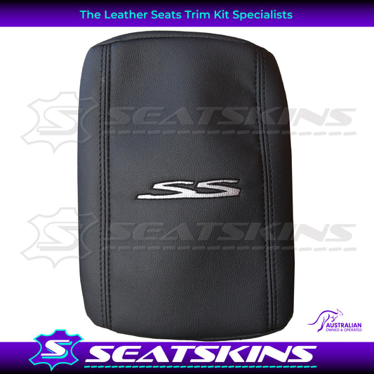 CONSOLE COVER FOR VE/VF LOW HEIGHT SHAPE ONYX SILVER SS BLACK TWIN NEEDLE STITCHING.