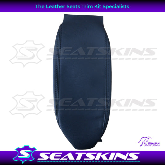 CONSOLE COVER FOR HOLDEN VT/VX/VU BLACK WITH BLACK TWIN NEEDLE STITCHING