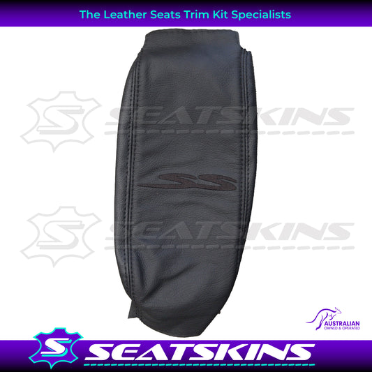 CONSOLE COVER FOR VT VU VX BLACK SS. LEATHER CENTRE AND LEATHERETTE SIDES