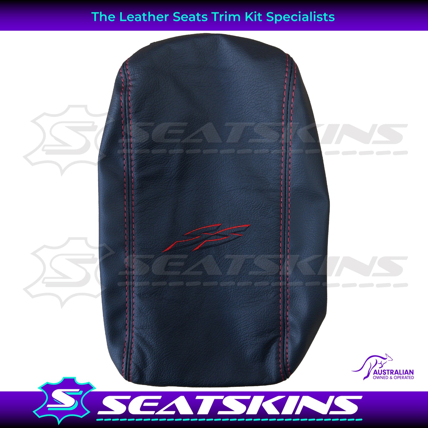 CONSOLE COVER FOR HOLDEN VY/VZ ANTHRACITE RED SS LOGO