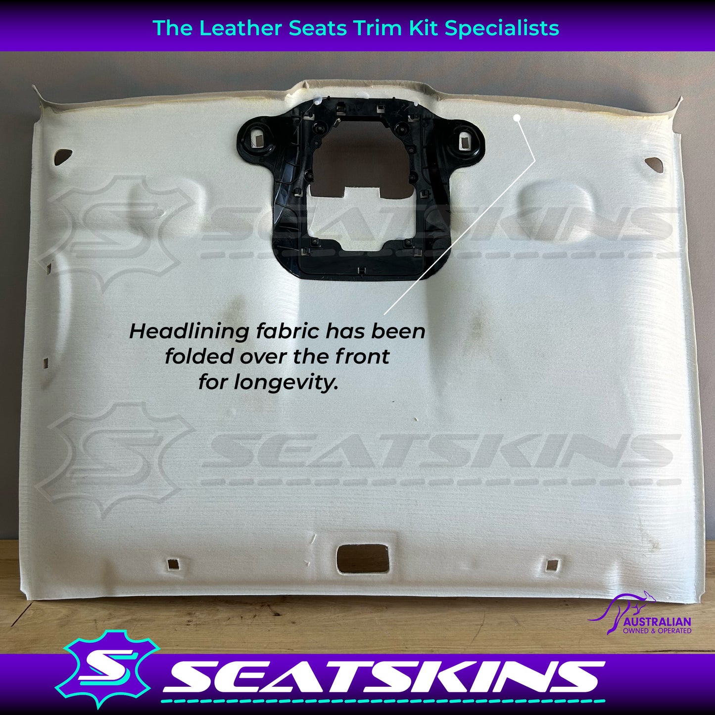 HEAD LINING ROOF LINING BOARD TO FIT FORD FG FGX UTE TRIMMED IN BEIGE FABRIC