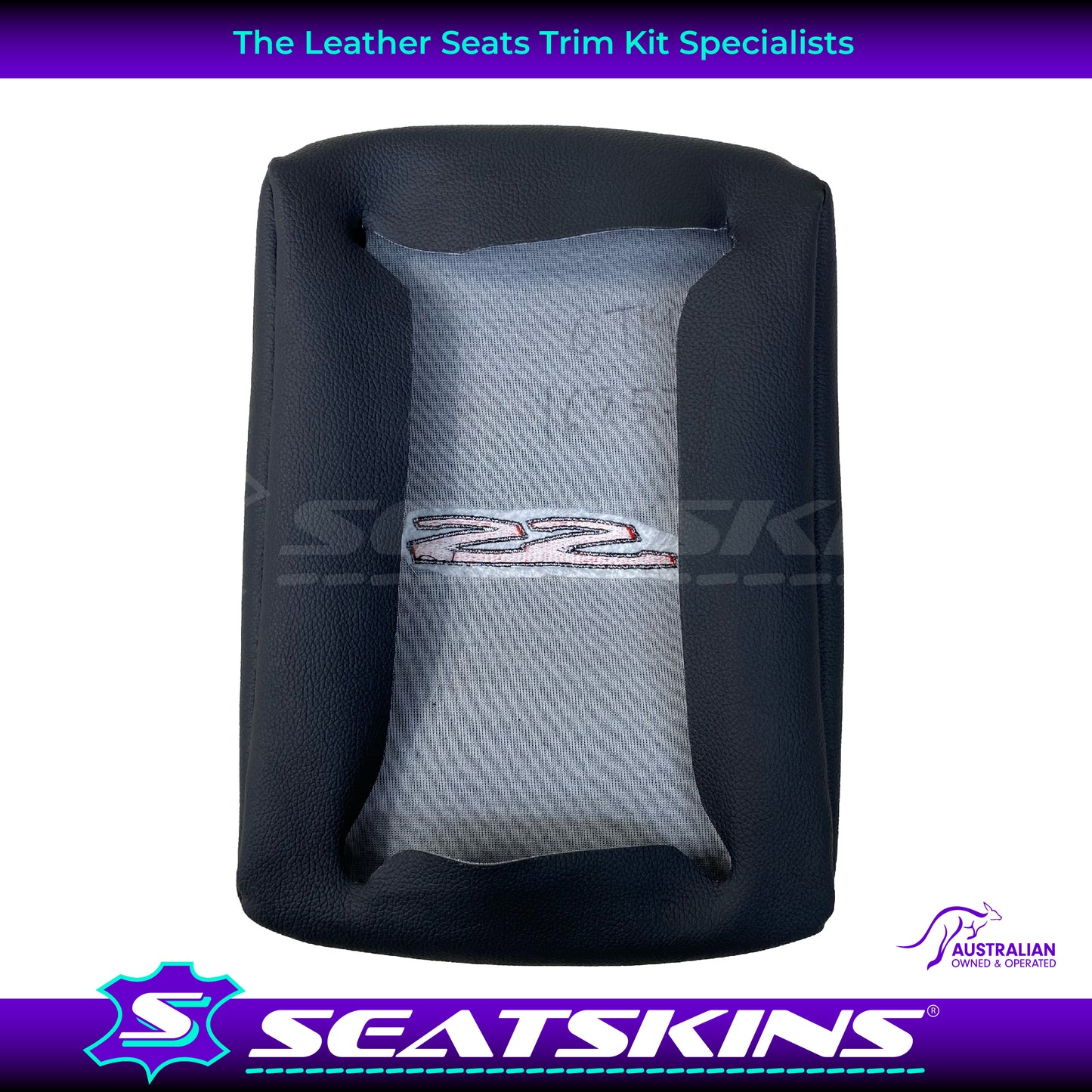 CONSOLE COVER ARM REST CUSTOM TO FIT HOLDEN VE VF LOW SHAPE SS LOGO CHOOSE COLOUR
