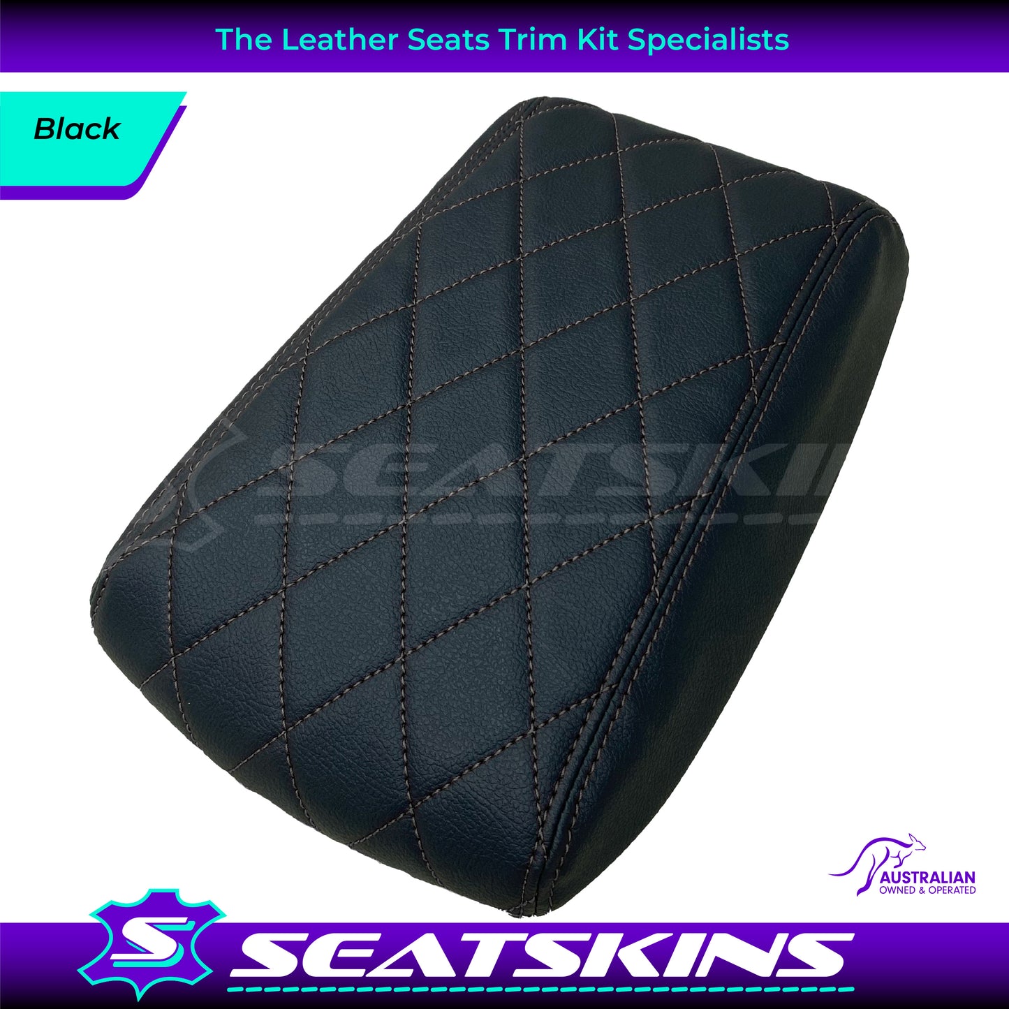 CUSTOM CONSOLE COVER TO FIT FORD BA BF DIAMOND STITCH CHOOSE COLOUR