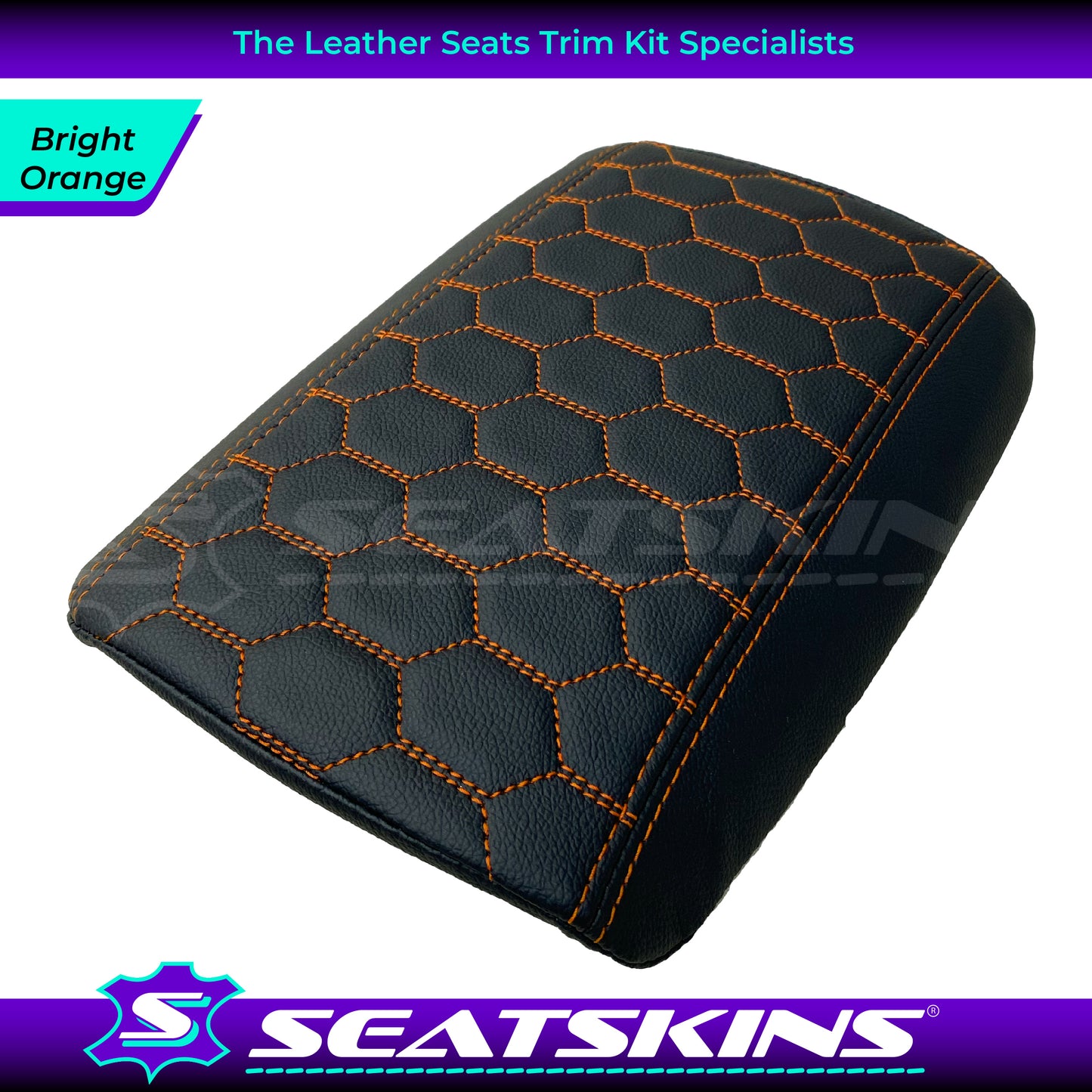 CONSOLE COVER ARM REST CUSTOM TO FIT HOLDEN VE VF LOW HEXAGON STITCH CHOOSE COLOUR