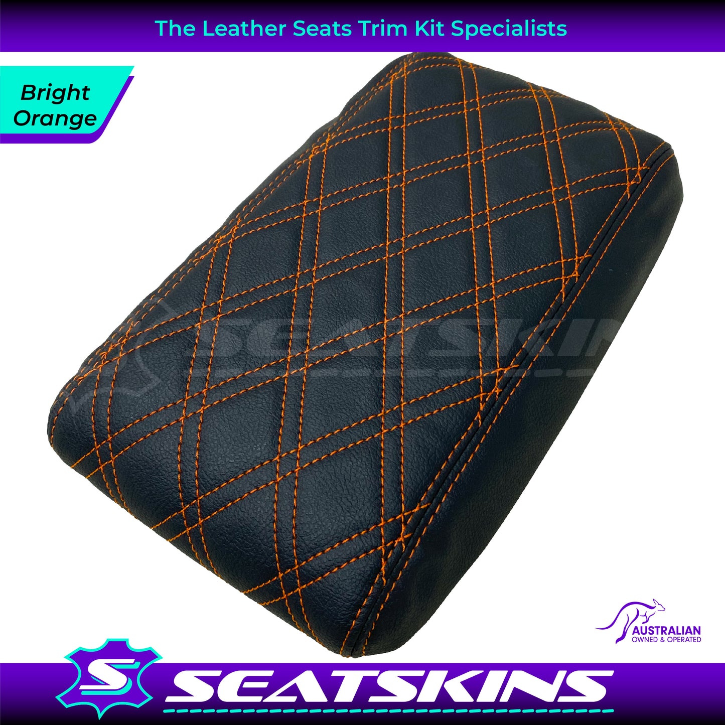 CUSTOM CONSOLE COVER TO FIT HOLDEN VY VZ TWIN DIAMOND STITCH CHOOSE COLOUR