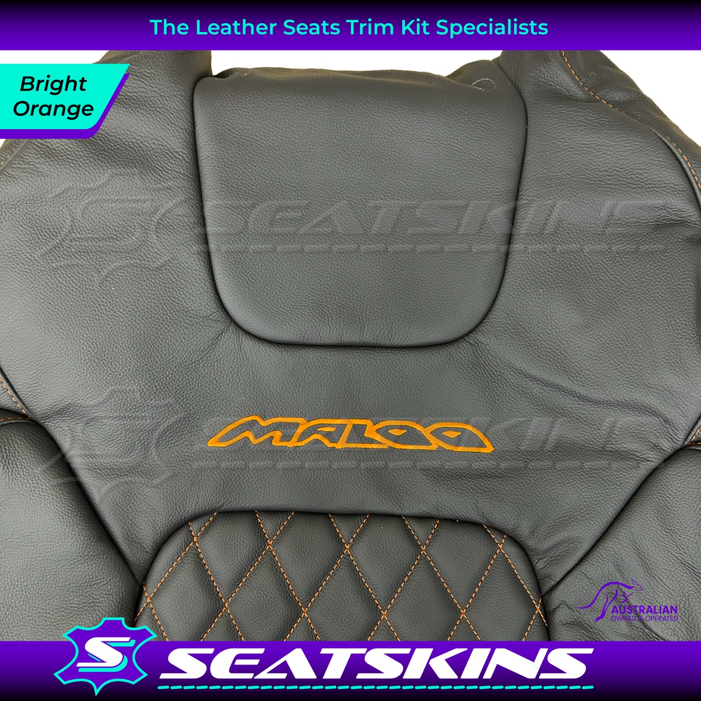 LEATHER SEATS TRIM KIT FOR VE GTS UTE MALOO DIAMOND STITCHING CHOOSE YOUR COLOUR