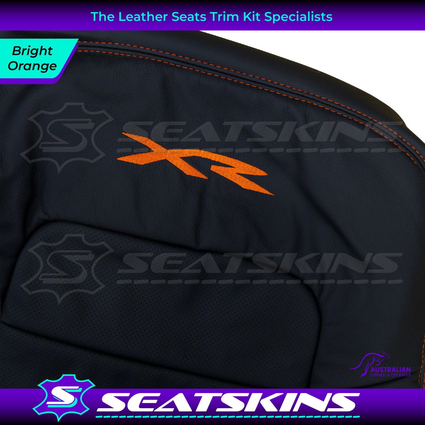LEATHER SEATS TRIM KIT FOR FORD BA/BF CHOOSE YOUR COLOUR XR LOGO OEM STYLE
