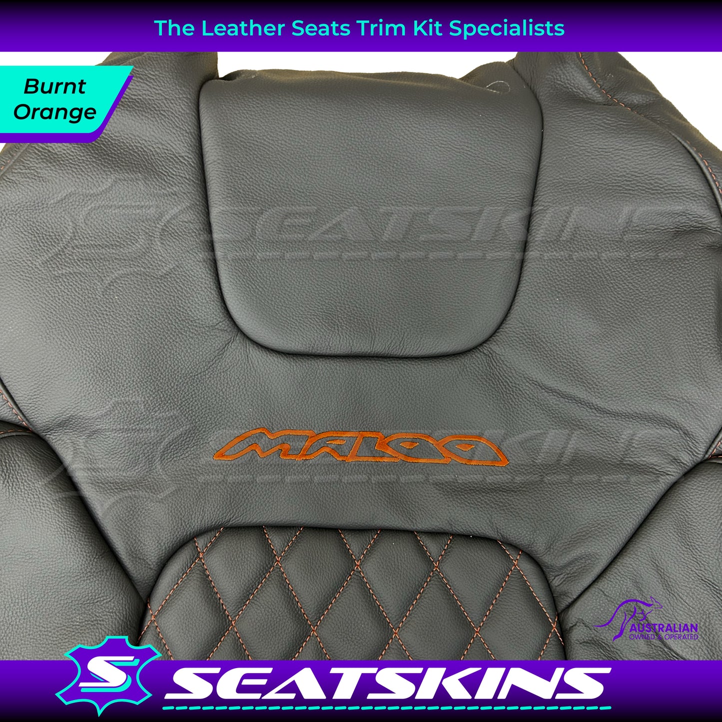 LEATHER SEATS TRIM KIT FOR VE GTS UTE MALOO DIAMOND STITCHING CHOOSE YOUR COLOUR