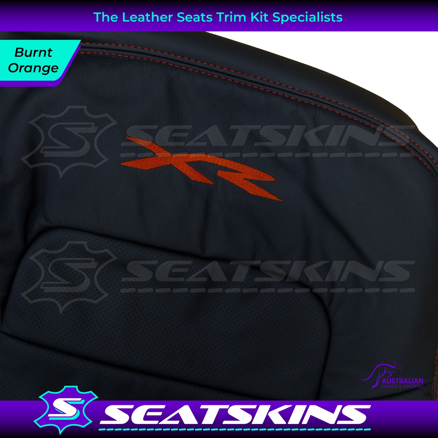 LEATHER SEATS TRIM KIT FOR FORD BA/BF CHOOSE YOUR COLOUR XR LOGO OEM STYLE