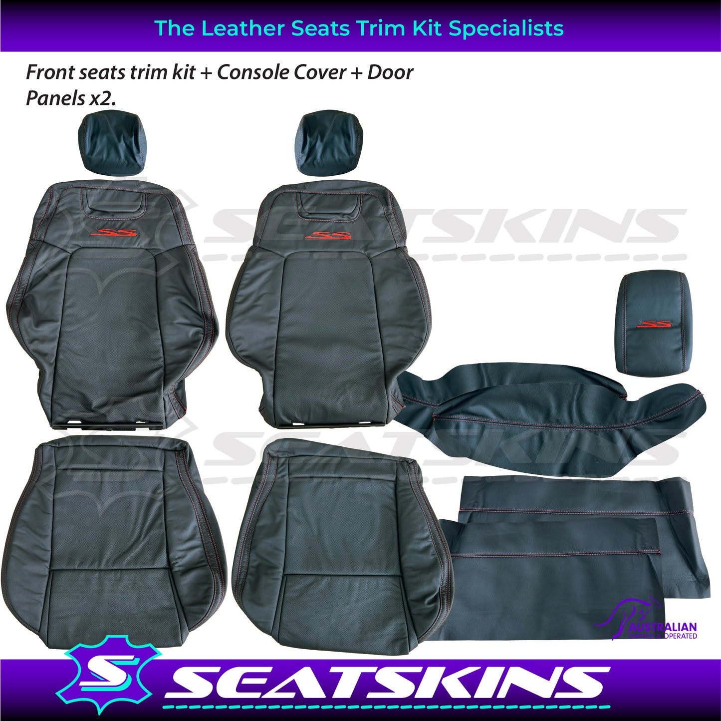 LEATHER SEATS TRIM KIT FOR VE SS UTE CHOOSE YOUR COLOUR