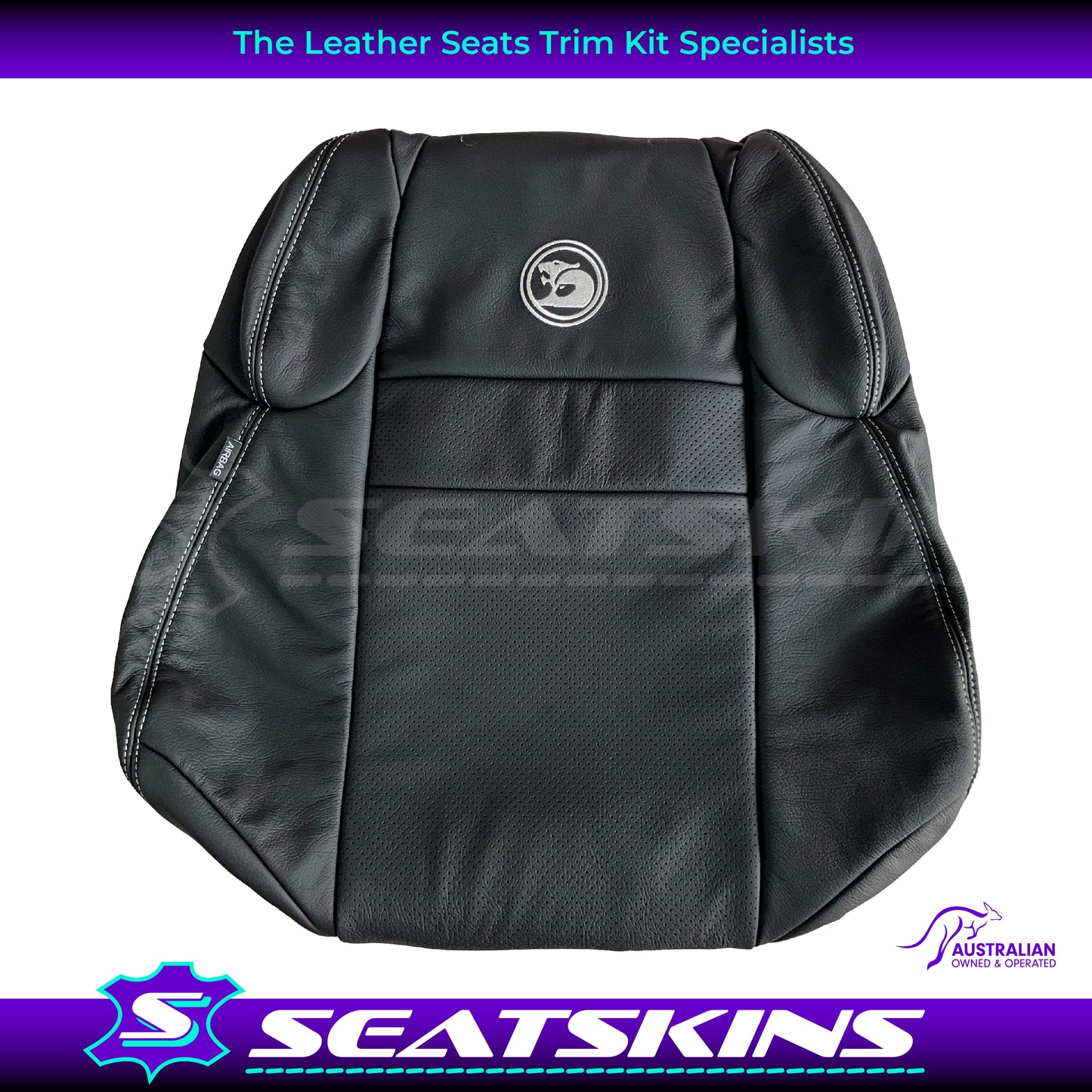 LEATHER SEATS TRIM KIT FOR VZ HSV HOLDEN R8 CLUBSPORT ANTHRACITE SEDAN