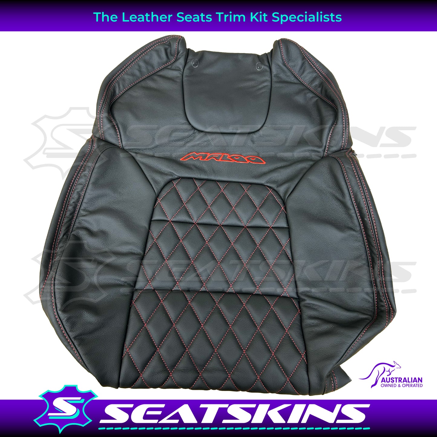 LEATHER SEATS TRIM KIT FOR VE GTS UTE MALOO DIAMOND STITCHING CHOOSE YOUR COLOUR